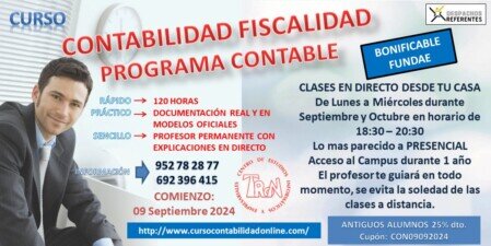 Curso Contabilidad Fiscalidad y Programa Contable