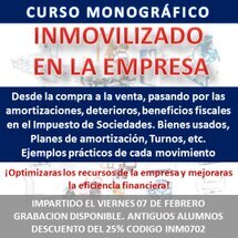 Curso Monográfico Inmovilizado en la empresa